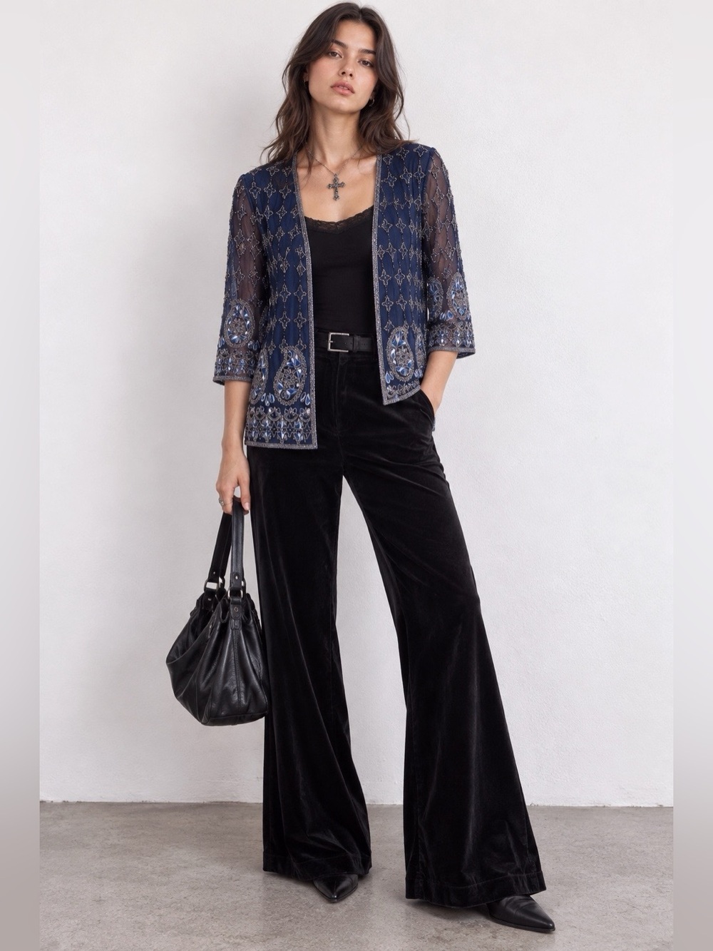 Calypso St. Barth Beaded Silk Jacket XS Evening Cardigan Embellished